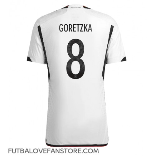Nemecko Leon Goretzka #8 Domáci futbalový dres MS 2022 Krátky Rukáv